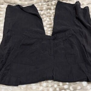 Black cargo semi sheer Pants